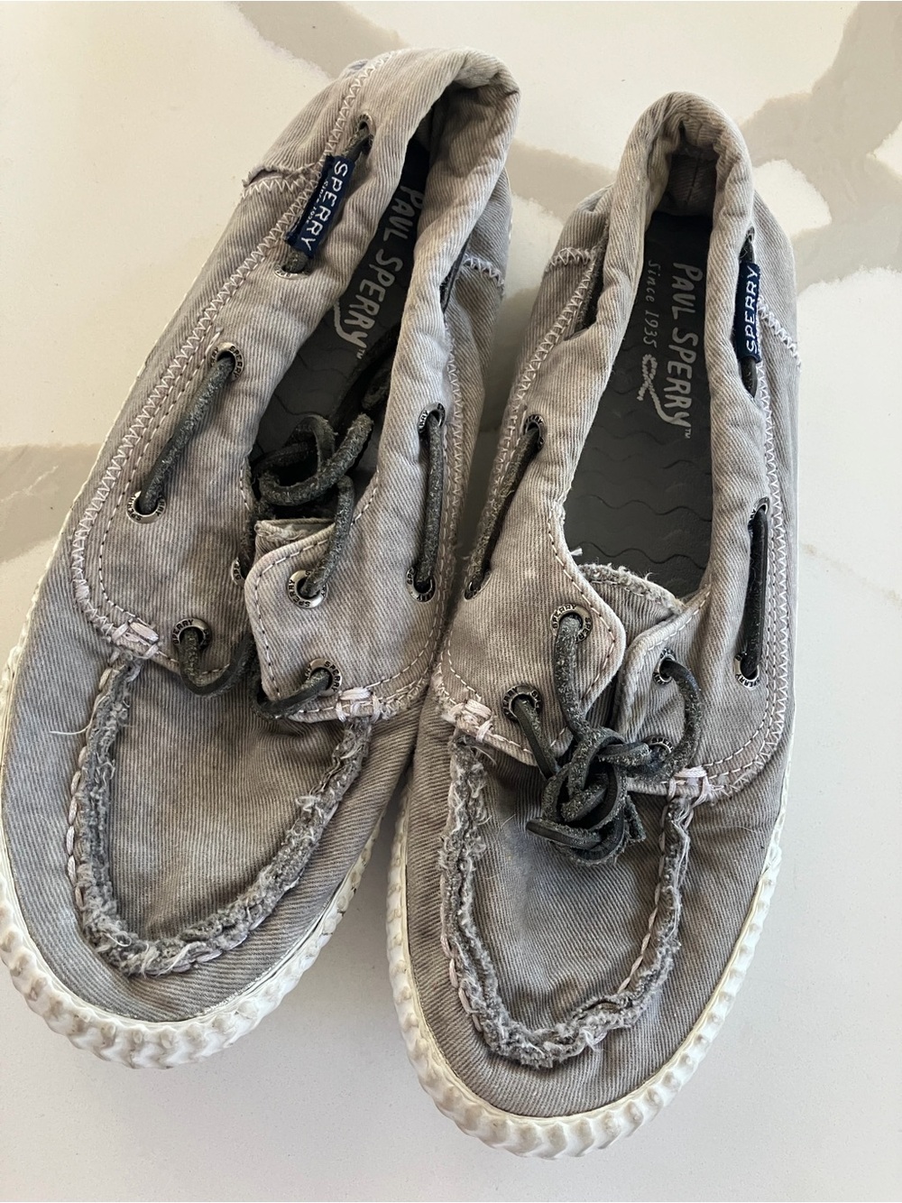 Sperry womens  Canvas Boat Shoes sz 7